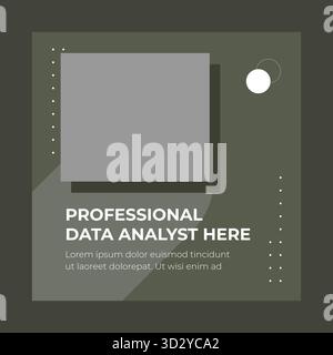 Social Media modello Post Illustrazione Vettoriale