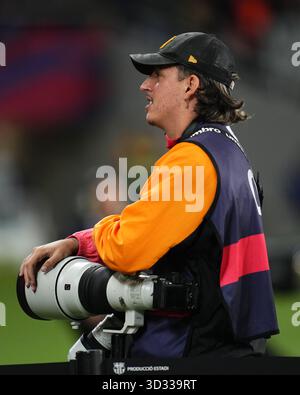 Barcellona, Spagna. 3 novembre 2025. Durante la Liga EA Sports match tra FC Barcelona e Elche CF giocato allo stadio Lluis Companys il 2 novembre 2025 a Barcellona, Spagna. (Foto di Bagu Blanco/PRESSIN) credito: PRESSINPHOTO SPORTS AGENCY/Alamy Live News Foto Stock