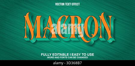 Effetto testo vettoriale modificabile Illustrazione Vettoriale
