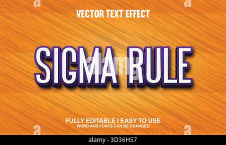 Effetto testo vettoriale modificabile Illustrazione Vettoriale