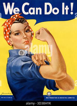 Possiamo farlo! J. Howard Miller. c. 1942 - 1943. Foto Stock