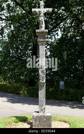 TUI o Tuy, cruceiro (Parador Nacional de Turismo). Pontevedra, Galizia, Spagna. Foto Stock