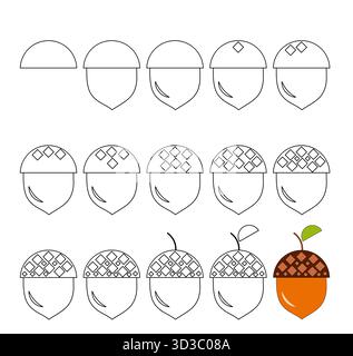 Giochi educativi per bambini. Disegno. Illustrazione Vettoriale