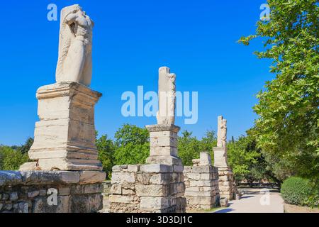 Antica Agora, Atene, Grecia, Europa, Foto Stock