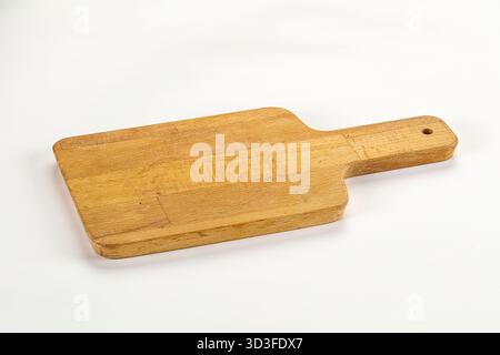 Tagliere in legno, attrezzatura kithen isolata Foto Stock