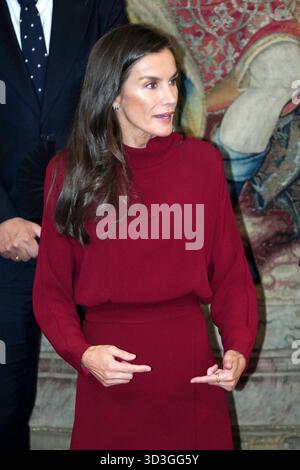 Madrid, Spagna. 6 novembre 2025. La regina spagnola Letizia partecipa ai premi Innovacion y Diseño a Madrid giovedì 6 novembre 2025. Crediti: CORDON PRESS/Alamy Live News Foto Stock