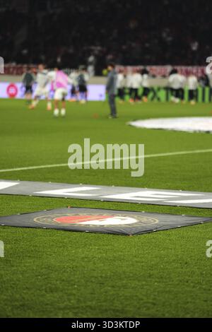 Stoccarda, Germania. 6 novembre 2025. Stoccarda - durante la quarta partita della UEFA Europa League 2025/2026. La partita è ambientata tra VfB Stuttgart e Feyenoord a Neckarstadion, MHP Arena il 6 novembre 2025 a Stoccarda, Germania. Credito: Foto Box to Box/Alamy Live News Foto Stock