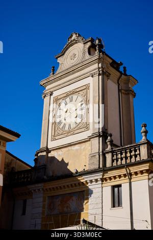 Torre dell'orologio Salo. Lago di Garda, Italia Foto Stock