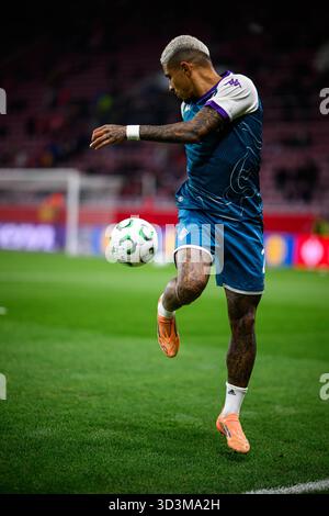 MAGONZA, GERMANIA - 6 NOVEMBRE 2025: Dodo - la partita di calcio della UEFA Conference League 1. FSV Mainz 05 contro ACF Fiorentina alla Mewa Arena. Foto Stock