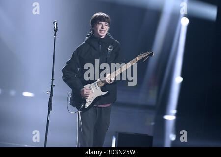 Milano, trasmissione TV “X Factor” 2025, terza puntata nella foto: Tomasi Foto Stock