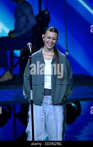 Milano, trasmissione TV “X Factor” 2025, terza puntata nella foto: Michelle Foto Stock