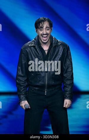 Milano, trasmissione TV “X Factor” 2025, terza puntata nella foto: Viscardi Foto Stock