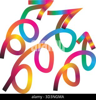 Motivo forme colore sfumato astratto: Sfondo moderno con nastri arcobaleno a onda fluida e linee cromatiche vettoriali senza cuciture per la progettazione grafica geometrica Illustrazione Vettoriale