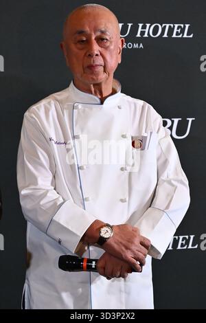 Roma, Italia. 6 novembre 2025. Nobu Matsuhisa partecipa all'inaugurazione del Nobu Hotel Rome a Roma, il 6 novembre 2025. (Foto di Domenico Cippitelli/NurPhoto) credito: NurPhoto SRL/Alamy Live News Foto Stock