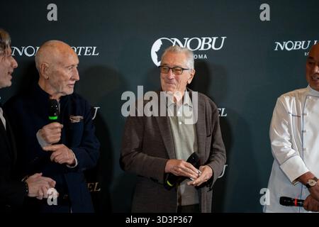 Roma, Italia. 6 novembre 2025. Robert De Niro partecipa all'inaugurazione del Nobu Hotel Rome a Roma, Italia, il 6 novembre 2025. (Foto di Luca Carlino/NurPhoto) credito: NurPhoto SRL/Alamy Live News Foto Stock