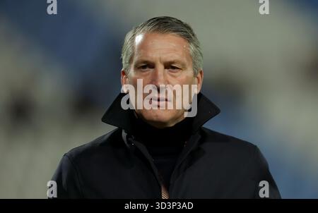 Belgrado, Serbia. 6 novembre 2025. I giocatori e gli allenatori di Lille in vista della partita di calcio UEFA Europa League tra Crvena Zvezda (Stella Rossa) e Lille il 6 novembre. 2025. A Belgrado, Serbia. (Foto di Pedja Milosavljevic/STARSPORT ©) Foto Stock