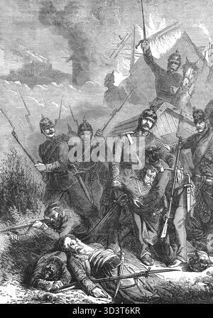 Incidente prima dell'assedio di Metz, durante la guerra franco-prussiana del 1870 Foto Stock