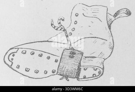 Un'illustrazione tratta dal libro del 1924 "Obozownictwo" di Stanisaw Gibess, che mostra la scena di un campo di allenamento. Il libro è stato pubblicato da Skladnic Pomocy Szkolnych a Varsavia. Foto Stock