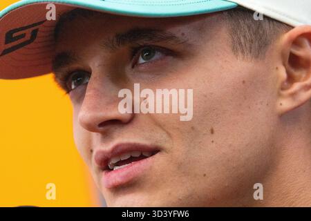 San Paolo, BRA. 07/11/2025. Lando Norris, durante la Formula 1 MSC Cruises grande Premio De Sao Paulo 2025. Crediti: Alessio Morgese / Alamy live news Foto Stock