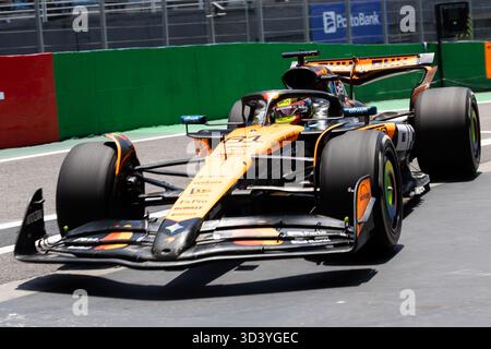 San Paolo, BRA. 07/11/2025. Oscar Piastri dell'Australia alla guida del (81) McLaren F1 Team MCL39 Mercedes, durante la Formula 1 MSC Cruises grande Premio De Sao Paulo 2025. Crediti: Alessio Morgese / Alamy live news Foto Stock