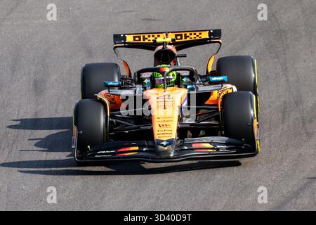 San Paolo, BRA. 07/11/2025. Lando Norris del Regno Unito alla guida della (4) McLaren F1 Team MCL39 Mercedes, durante la Formula 1 MSC Cruises grande Premio De Sao Paulo 2025. Crediti: Alessio Morgese / Alamy live news Foto Stock