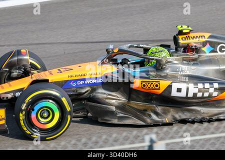 San Paolo, BRA. 07/11/2025. Lando Norris del Regno Unito alla guida della (4) McLaren F1 Team MCL39 Mercedes, durante la Formula 1 MSC Cruises grande Premio De Sao Paulo 2025. Crediti: Alessio Morgese / Alamy live news Foto Stock