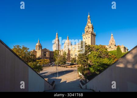 Museo Nazionale d'Arte della Catalogna situato a Barcellona, Catalogna, Spagna Foto Stock