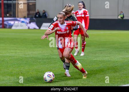 Georgia Stanway (FC Bayern Munich Women, #31) GER, FC FC Bayern Munich Women vs. Union Berlin, Football, Google Pixel Women's Bundesliga [Bundesliga], Matchday 10, stagione 2025/2026, 07.11.2025. (LE NORMATIVE DFL DFB VIETANO QUALSIASI USO DI FOTOGRAFIE COME Foto Stock