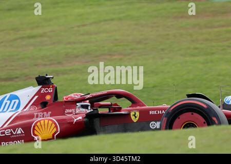 San Paolo, BRA. 11/08/2025. Charles Leclerc di Monaco alla guida della (16) Scuderia Ferrari HP SF-25 Ferrari, durante la Formula 1 MSC Cruises grande Premio De Sao Paulo 2025. Crediti: Alessio Morgese / Alamy live news Foto Stock