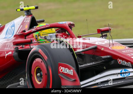 San Paolo, BRA. 11/08/2025. Lewis Hamilton del Regno Unito alla guida della Scuderia Ferrari HP SF-25 Ferrari (44), durante la Formula 1 MSC Cruises grande Premio De Sao Paulo 2025. Crediti: Alessio Morgese / Alamy live news Foto Stock