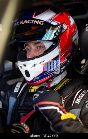 FLEMING Tom (gbr), Manthey 1st Phorm, Porsche 911 GT3 R LMGT3 #92, LM GT3, azione durante il Rookie test 2025 del Campionato Mondiale Endurance 2025, il 9 novembre 2025 sul circuito Internazionale del Bahrain a Sakhir, Bahrain - foto Julien Delfosse/DPPI credito: DPPI Media/Alamy Live News Foto Stock