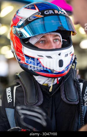 FLEMING Tom (gbr), Manthey 1st Phorm, Porsche 911 GT3 R LMGT3 #92, LM GT3, azione durante il Rookie test 2025 del Campionato Mondiale Endurance 2025, il 9 novembre 2025 sul circuito Internazionale del Bahrain a Sakhir, Bahrain - foto Julien Delfosse/DPPI credito: DPPI Media/Alamy Live News Foto Stock