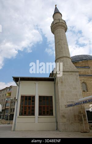 Situata a Kirklareli, Turchia, la Moschea Hizir Bey è stata costruita nel 1383. Foto Stock