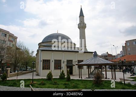 Situata a Kirklareli, Turchia, la Moschea Hizir Bey è stata costruita nel 1383. Foto Stock