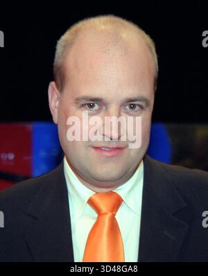 FREDRIK REINFELDT ex primo ministro svedese e presidente del partito conservatore della Biblioteca Foto Stock