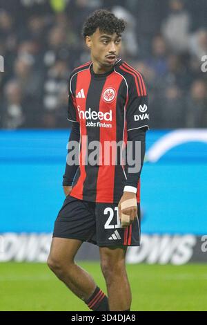 Nathaniel Brown (Eintracht Frankfurt #21), ritaglio, ritratto/ritratto, Eintracht Frankfurt - 1. FSV FSV Mainz 05, Francoforte, Deutsche Bank Park, 11/09/2025 Foto Stock