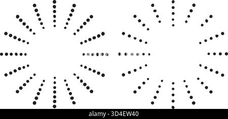 Illustrazione vettoriale creativa di raggi solari geometrici disegnati a mano isolati sullo sfondo. L'arte progetta onde lineari di luce solare, linee brillanti che irradiano stelle. Abst Illustrazione Vettoriale
