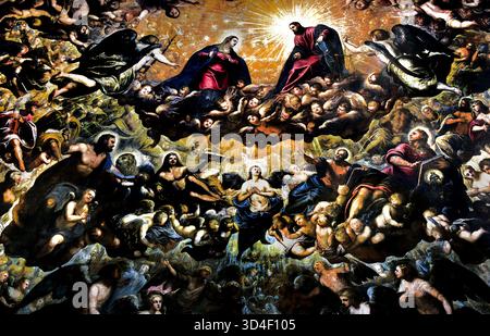 Il Paradiso - Cielo Tintoretto, Domenico Tintoretto 1588 - 1594 Palazzo Ducale Venezia. Jacopo Tintoretto (vero nome Jacopo Comin 1518 - 1594) Jacopo ROBUSTI Foto Stock
