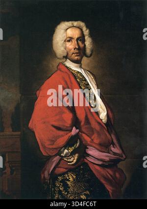 GHISLANDI, Giuseppe (B. 1655, Bergamo, d. 1743, Bergamo) Ritratto del Conte Galeozzo secco Suardo (1681-1733) 1710 olio su tela, 120 x 90 cm Mus?e du Louvre, Parigi --- parole chiave: --------------- Autore: GHISLANDI, Giuseppe titolo: Ritratto del Conte Galeozzo secco Suardo (1681-1733) linea temporale: 1701-1750 Scuola: Italiano forma: Pittura tipo: Ritratto Foto Stock