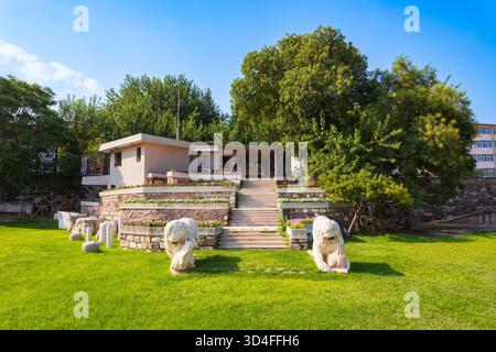 L'Agorà di Smirne a Smirne. L'Agorà di Smirne è un'antica agorà romana situata nella città di Smirne, regione dell'Anatolia in Turchia. Foto Stock