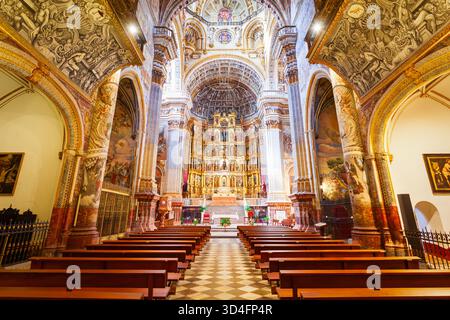 Granada, Spagna - 20 ottobre 2021: Monastero di San Girolamo o Jeronimo Monasterio nella città di Granada, nella regione dell'Andalusia in Spagna Foto Stock