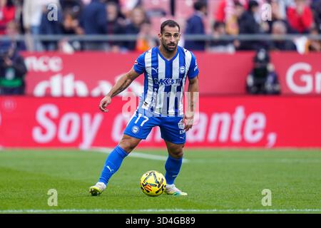 Girona, Spagna. 8 novembre 2025. Jonny otto del Deportivo Alaves durante la partita della Liga 2025-2026, data 12 tra il Girona FC e il Deportivo Alaves giocata allo Stadio Montilivi l'8 novembre 2025 a Girona, Spagna. (Foto di Sergio Ruiz/PRESSIN) credito: PRESSINPHOTO SPORTS AGENCY/Alamy Live News Foto Stock