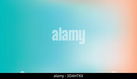 Sfondo chiaro, arancione astratto sfumato e verde acqua. Consistenza liquida e sfocata con effetto acquerello Illustrazione Vettoriale