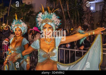 Carnevale a Sitges, Catalogna, Spagna. Foto Stock