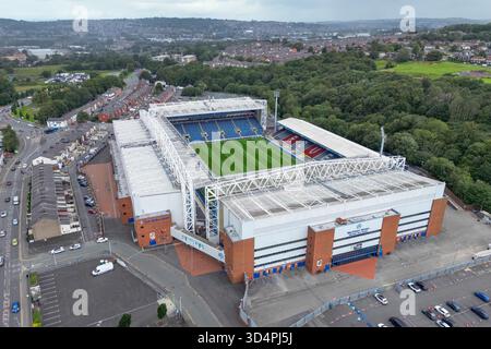Vista aerea di Ewood Park, sede dei Blackburn Rovers, Blackburn, Lancashire, Regno Unito. Foto Stock