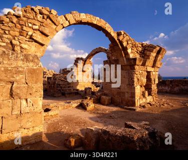 CY - PAPHOS: castello bizantino rovine a Paphos Foto Stock