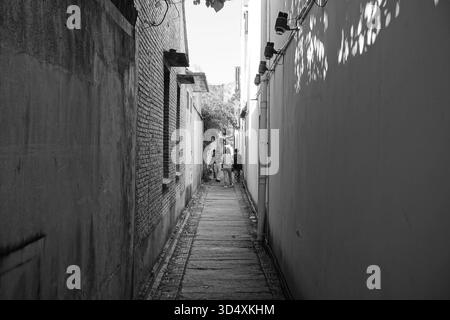 Lili, Suzhou (Jiangsu), Cina: Hongshou Lane nella città antica di Lili Foto Stock