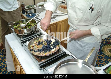 Cucina dello chef, USA Foto Stock
