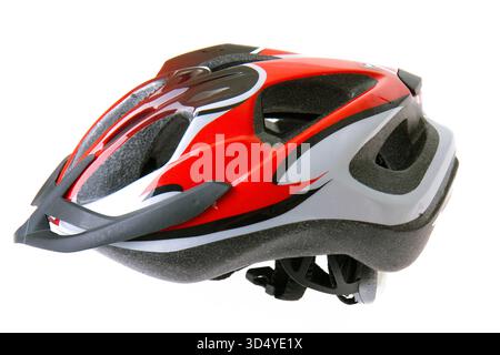 Casco da bicicletta casco da bicicletta isolato su sfondo bianco Copyright: XIMAGO/Zoonar.com/JirixHerax 1036612164st Foto Stock