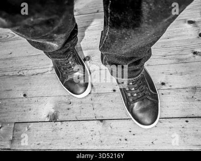 Gradini di stile. Tonalità monocromatiche. Foto Stock